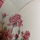 Old octogonal silver flower rose service dish
