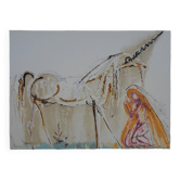 Salvador Dali: Horses, The Unicorn - Signed Lithograph
