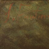 Italian signed painting still life with fruit from the 20th century