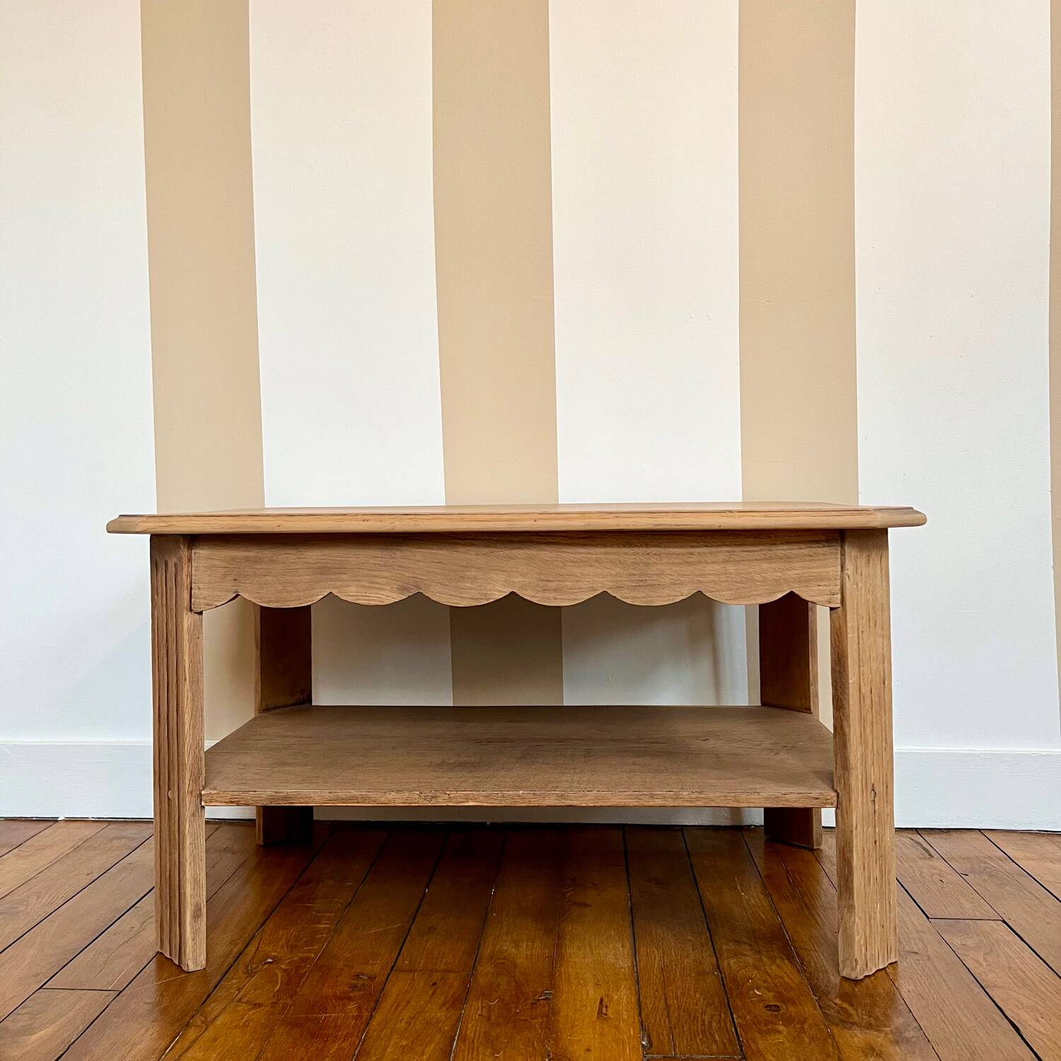 Art Deco oak coffee table