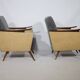 Ensemble de fauteuils français des années 1950-1960, chaises longues vintage