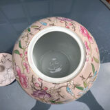Asian covered pot in partitioned enamels