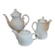 Set of 3 antique teapots/coffee pots