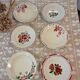 6 mismatched antique soup plates