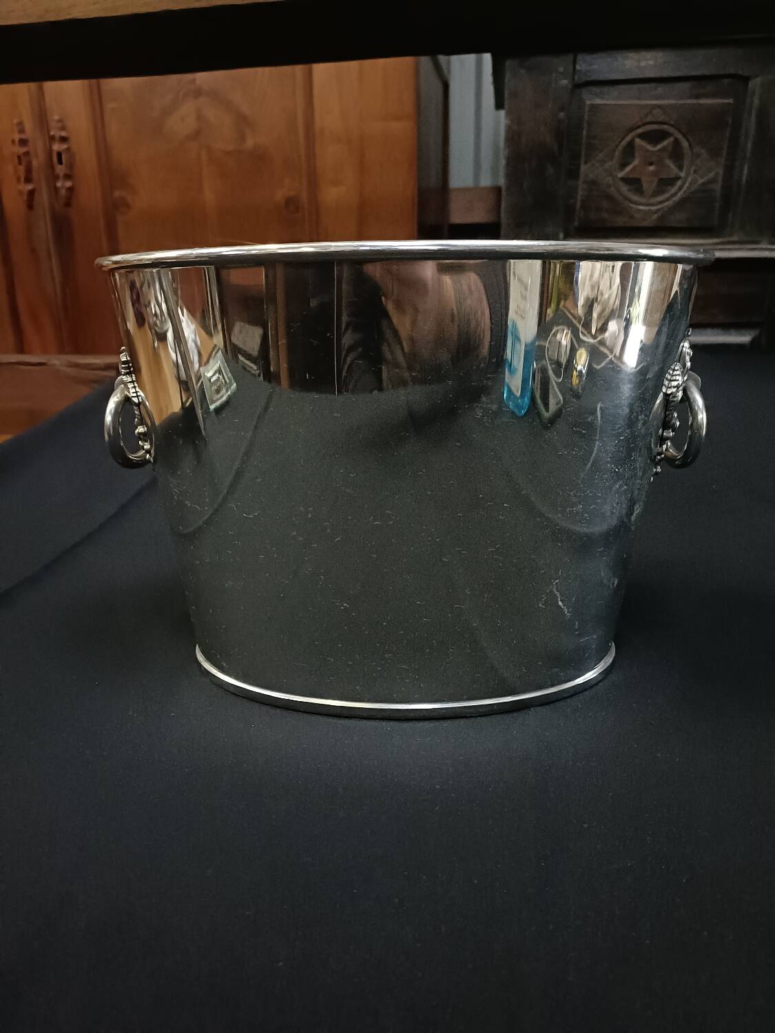 Champagne bucket, 2 bottle cooler, Etain du Manoir