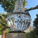 Hot air balloon chandelier with taste buds. 60s