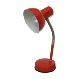 Flexible red desk lamp