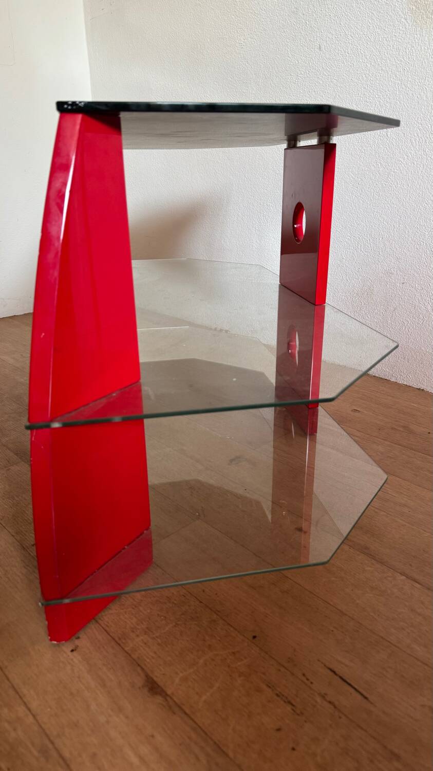 Designer glass coffee table