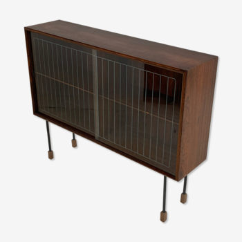 Showcase or bookcase 1960s in rosewood
