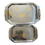 Giorinox Italy vintage tray duo