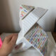Teapot origami shape ceramic vintage 80's
