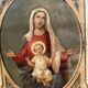 Framed religious image – "Per Mariam ad Jesum" – Paris, circa 1900