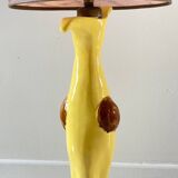 Vintage signed art ceramic lamp