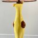 Vintage signed art ceramic lamp