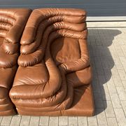 2x De Sede Terrazza DS-1025 (right & left element) Cognac