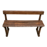 Solid wood school bench