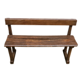Solid wood school bench