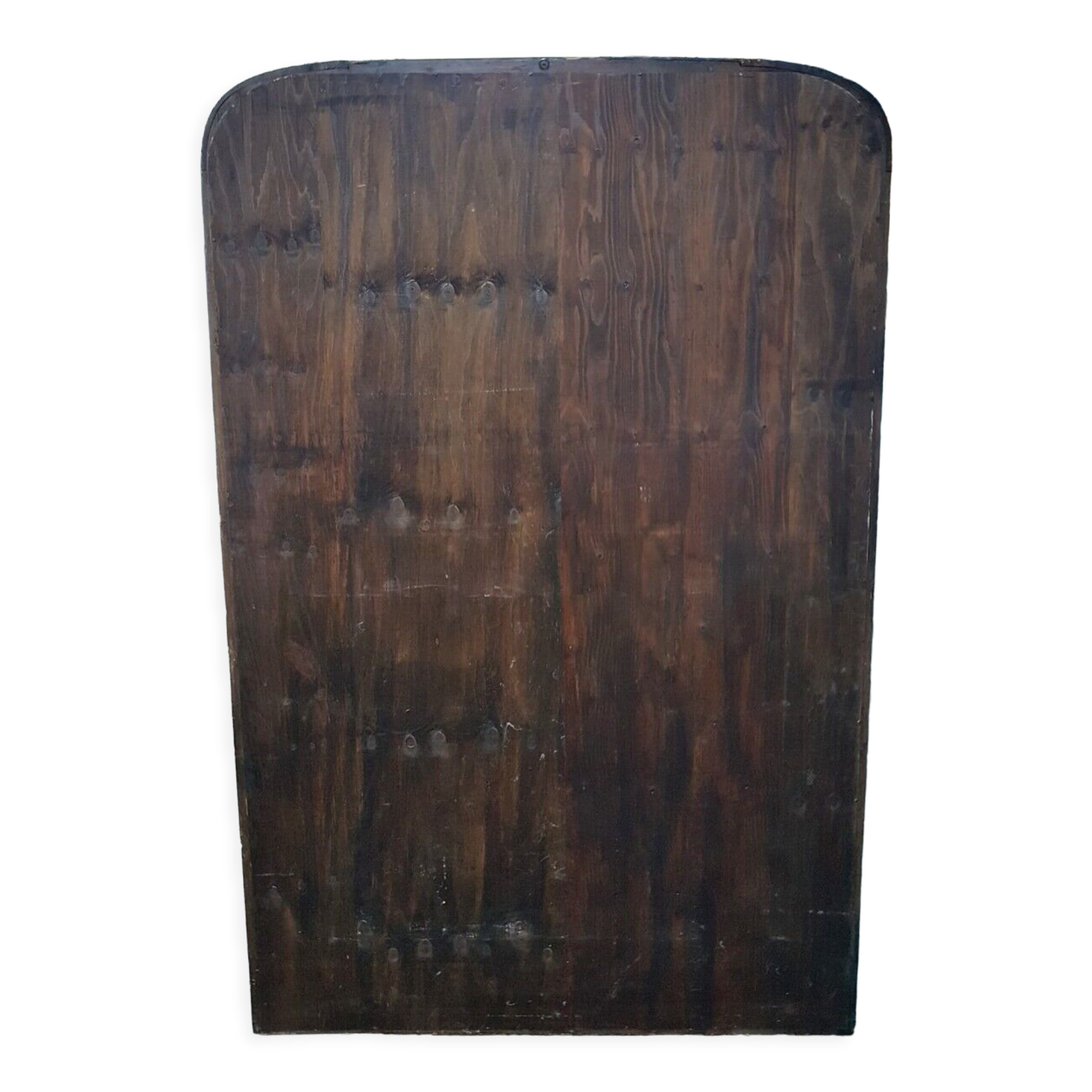 Miroir de cheminée doré, bois et verre, 19ème