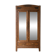 Art Deco wardrobe in solid oak with mirrors