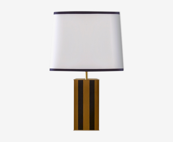 Lampe noir moutarde