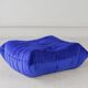 Blue navy Togo pouf by Michel Ducaroy for Ligne Roset