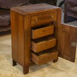 Art Deco oak chest of drawers with 5 drawers from the 1930s.