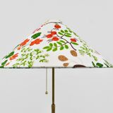 Lampadaire réglable en noyer et laiton des années 1940, Rupert Nikoll Vienne, Autriche, années 1950