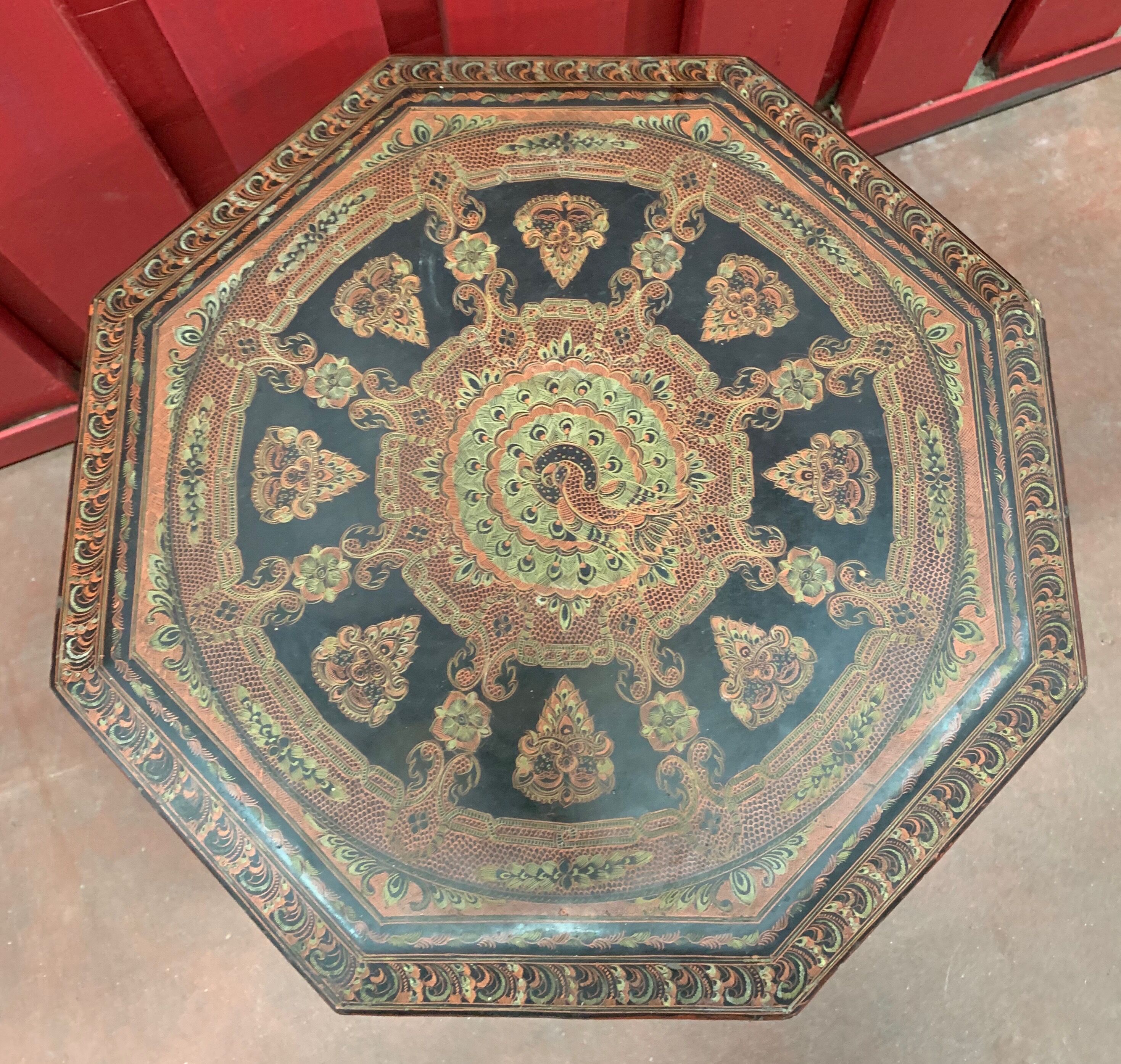 Lase tea table, Burma, circa 1950