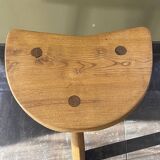Wooden mountain shepherd tripod stool.