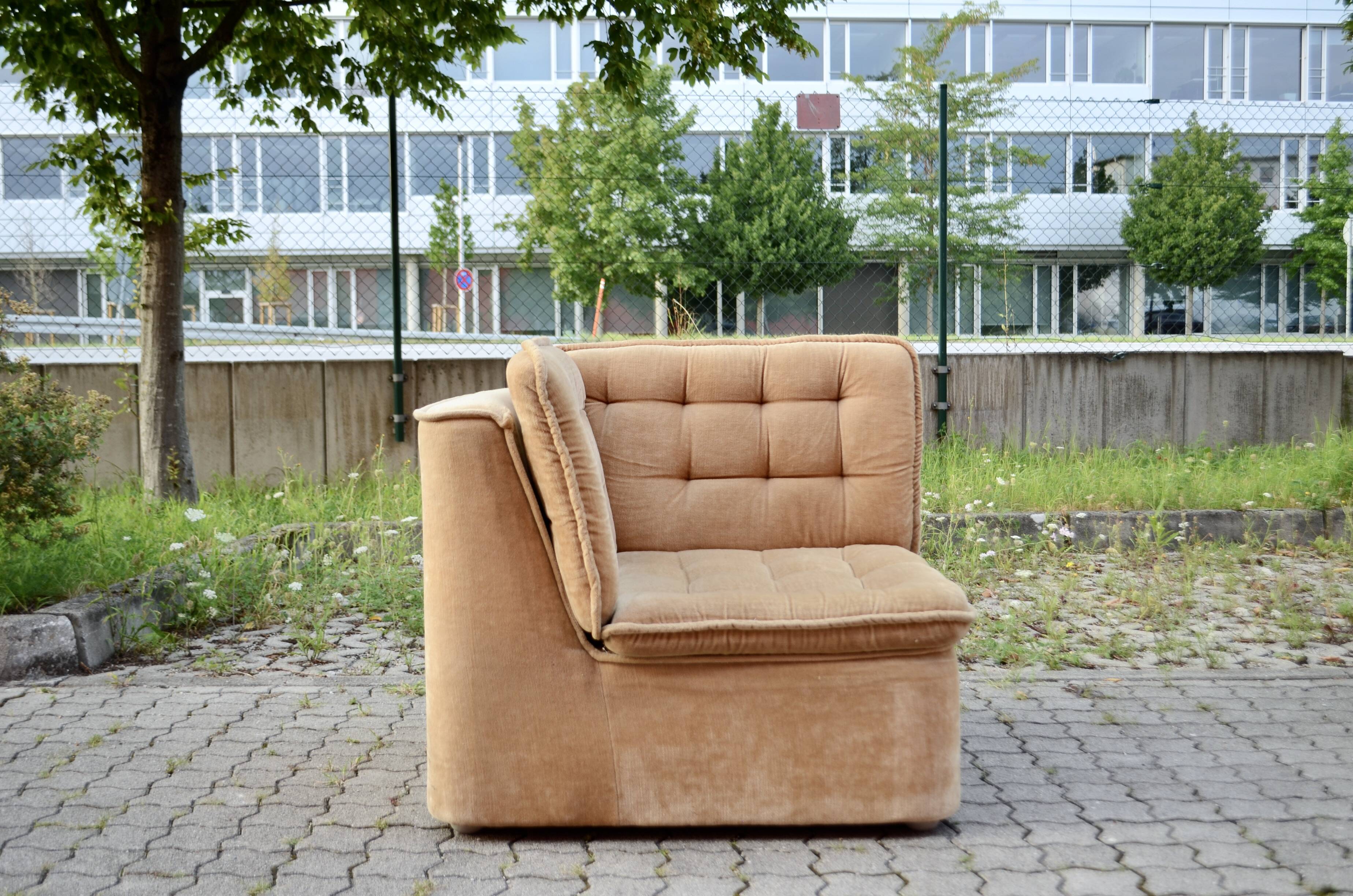 Vintage Modular Sofa 70ties champagne