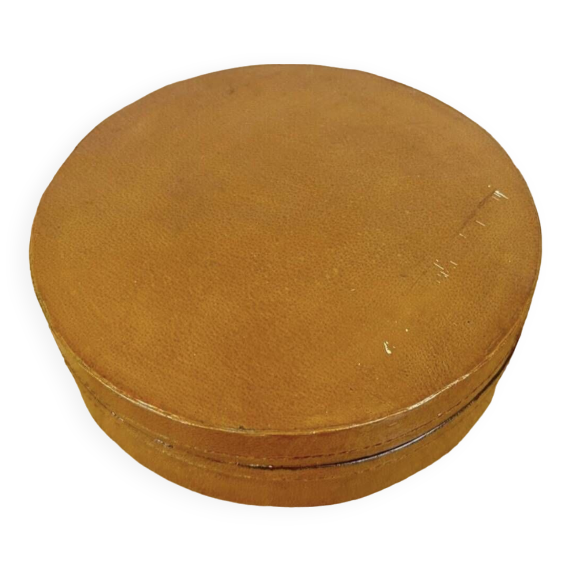 Boîte de rangement en bois laquée de forme ronde