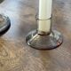 Bubbled glass candle holder 1970