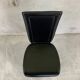 Set of 4 Italian Black Leather Dining Chairs