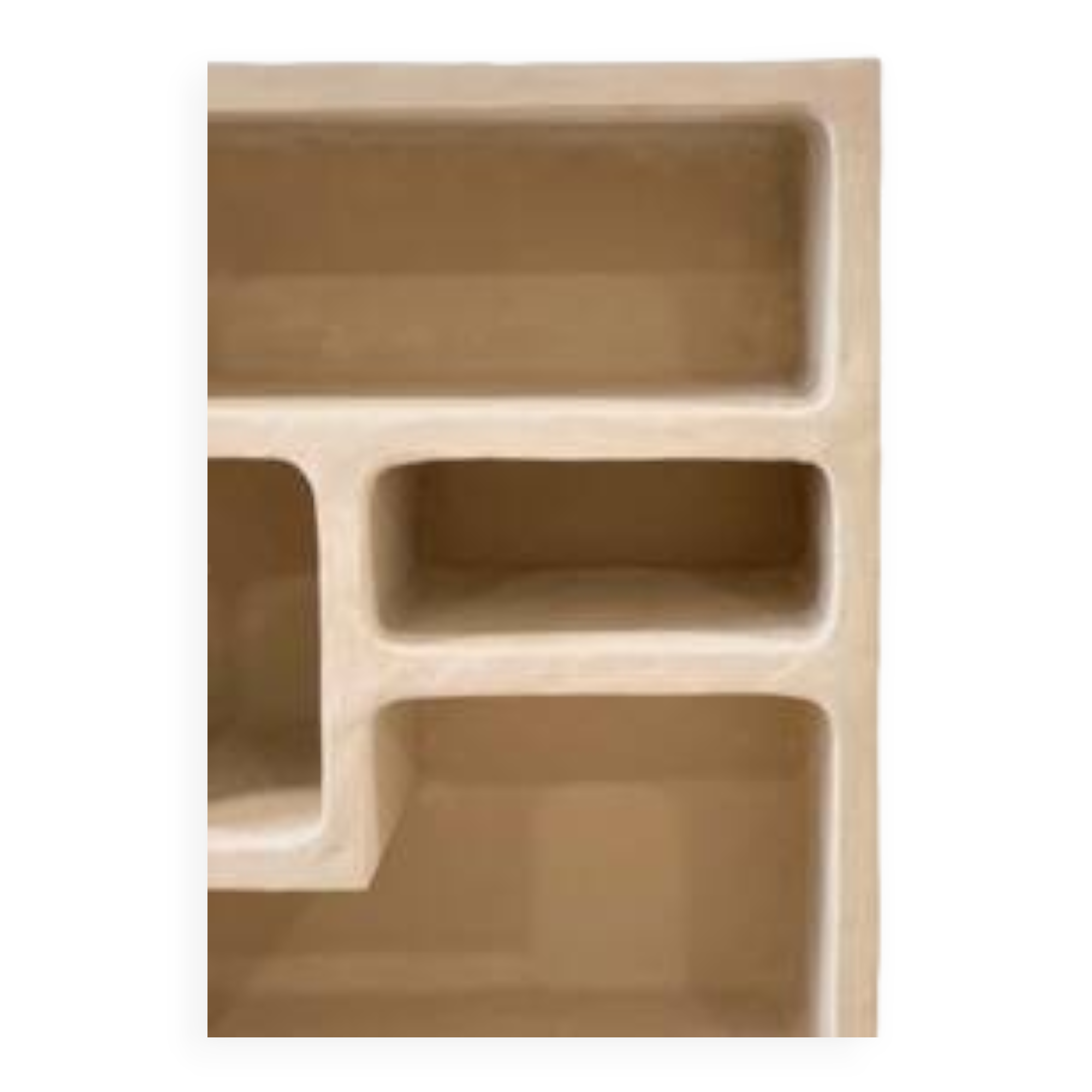 Concrete bookcase - Beige - Length 60 cm - Terra n°3