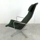 Fauteuil lounge Charles & Ray Eames EA124 en tissu noir, années 1970
