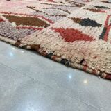 Multicolored abstract berbere wool rug 165x253cm