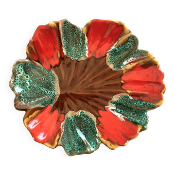 Plat coloré en céramique Vallauris