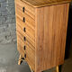 Commode en rotin, années 60