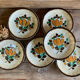 6 vintage Boch La Louvière “Corfou” soup plates