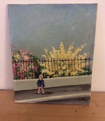 Old oil painting.