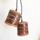 Lot de 2 baladeuses en osier