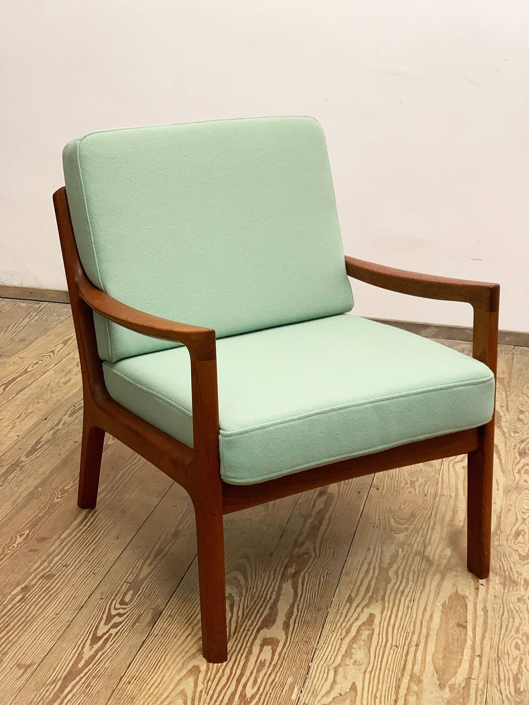 Teak armchair or easy chair by Ole Wanscher for France & Son, Mid Century Modern Danish Design, 1950er