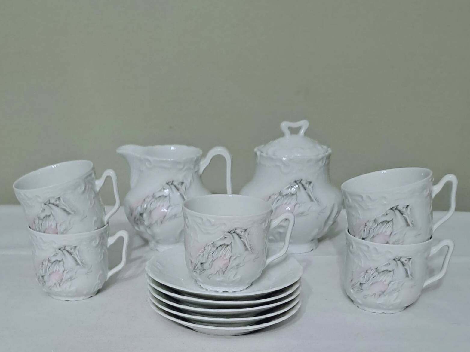 Service à café en porcelaine de Limoges