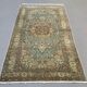 Vintage turkish rug 205x120 cm shabby carpet central anatolian medium