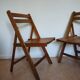 Vintage folding chairs