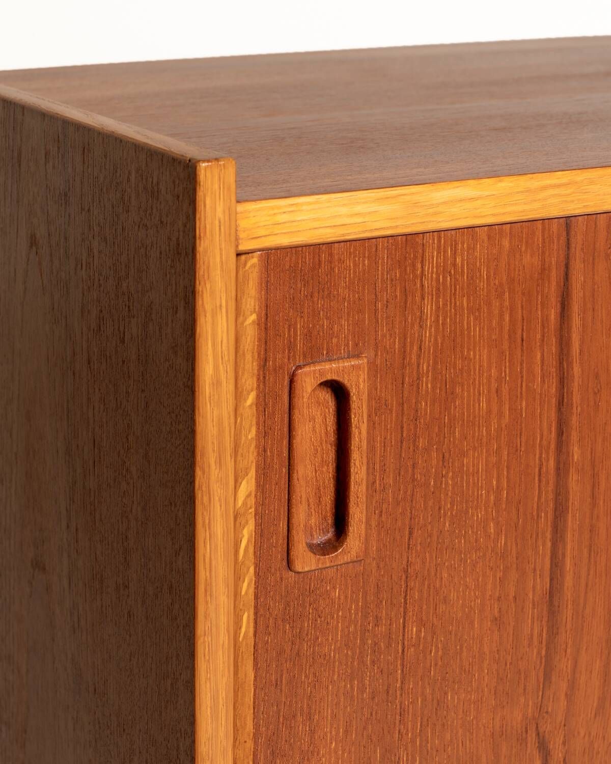 Scandinavian teak and oak highboard, 1960s