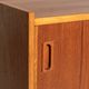 Scandinavian teak and oak highboard, 1960s