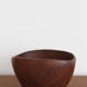 Scandinavian midcentury wood bowl centerpiece 1960s
