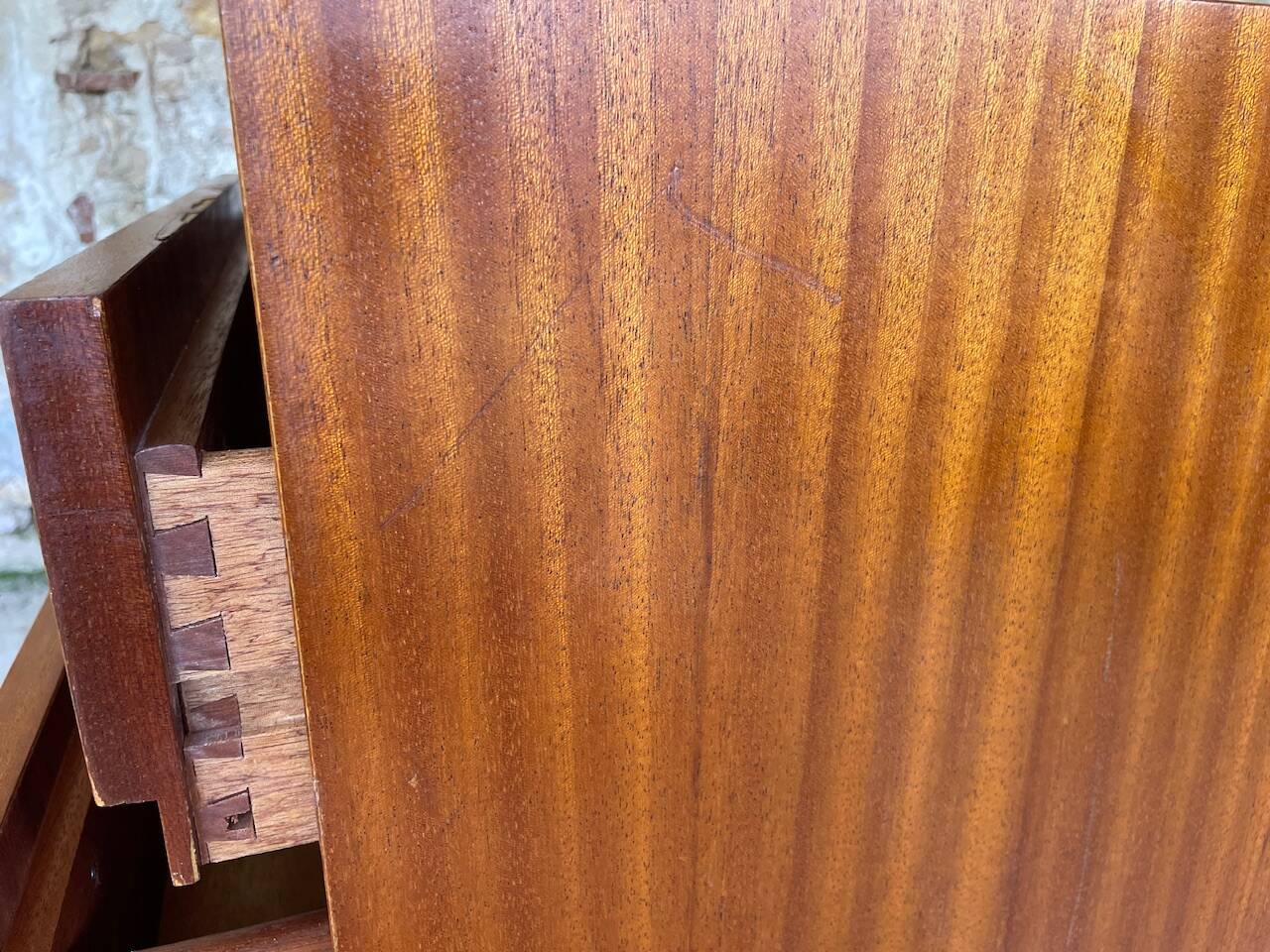 Scandinavian style teak chest of drawers, cira 60's