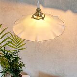 Vintage opaline pendant lamp